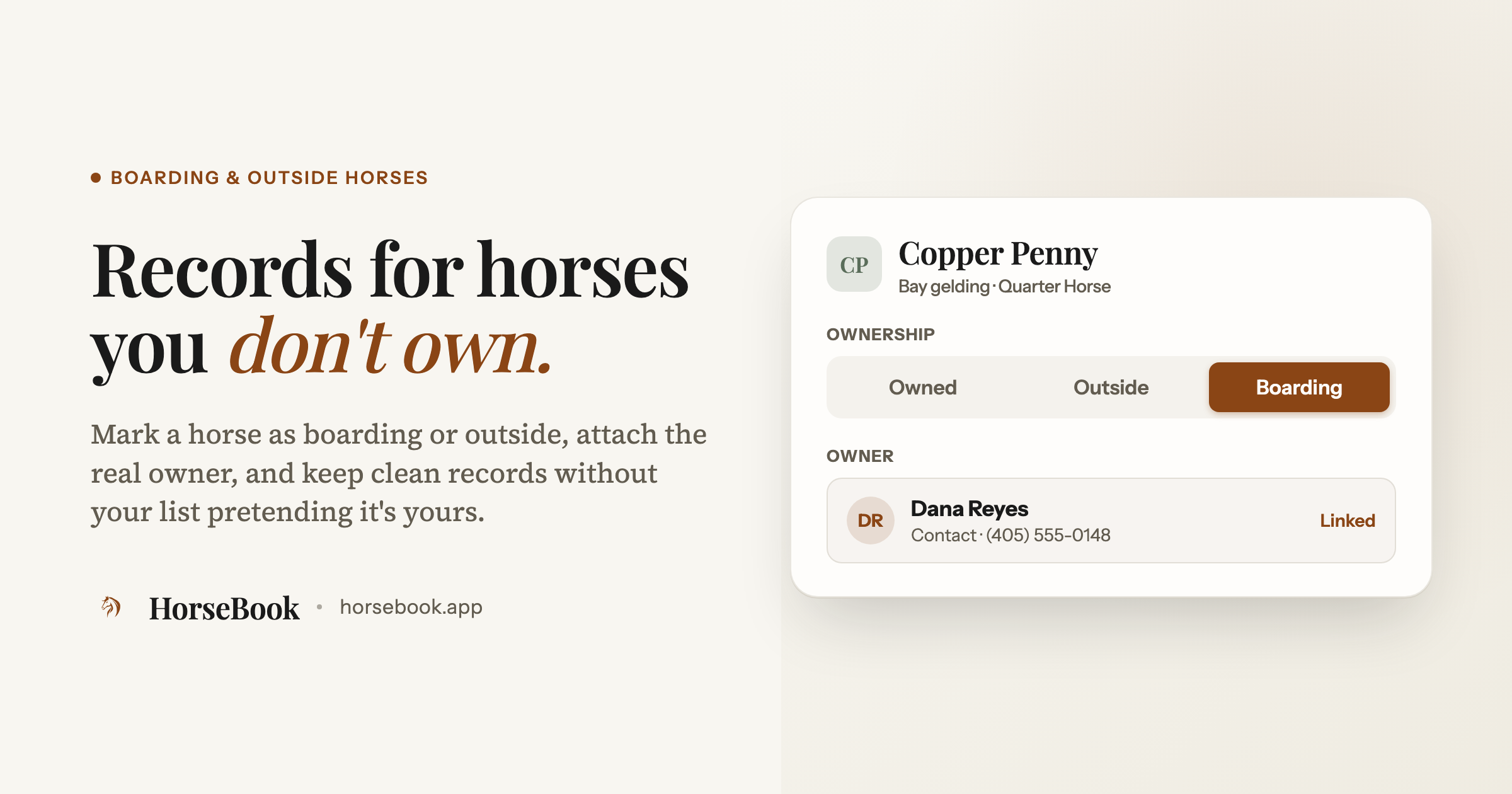 How to Keep Records for a Horse You Don't Own